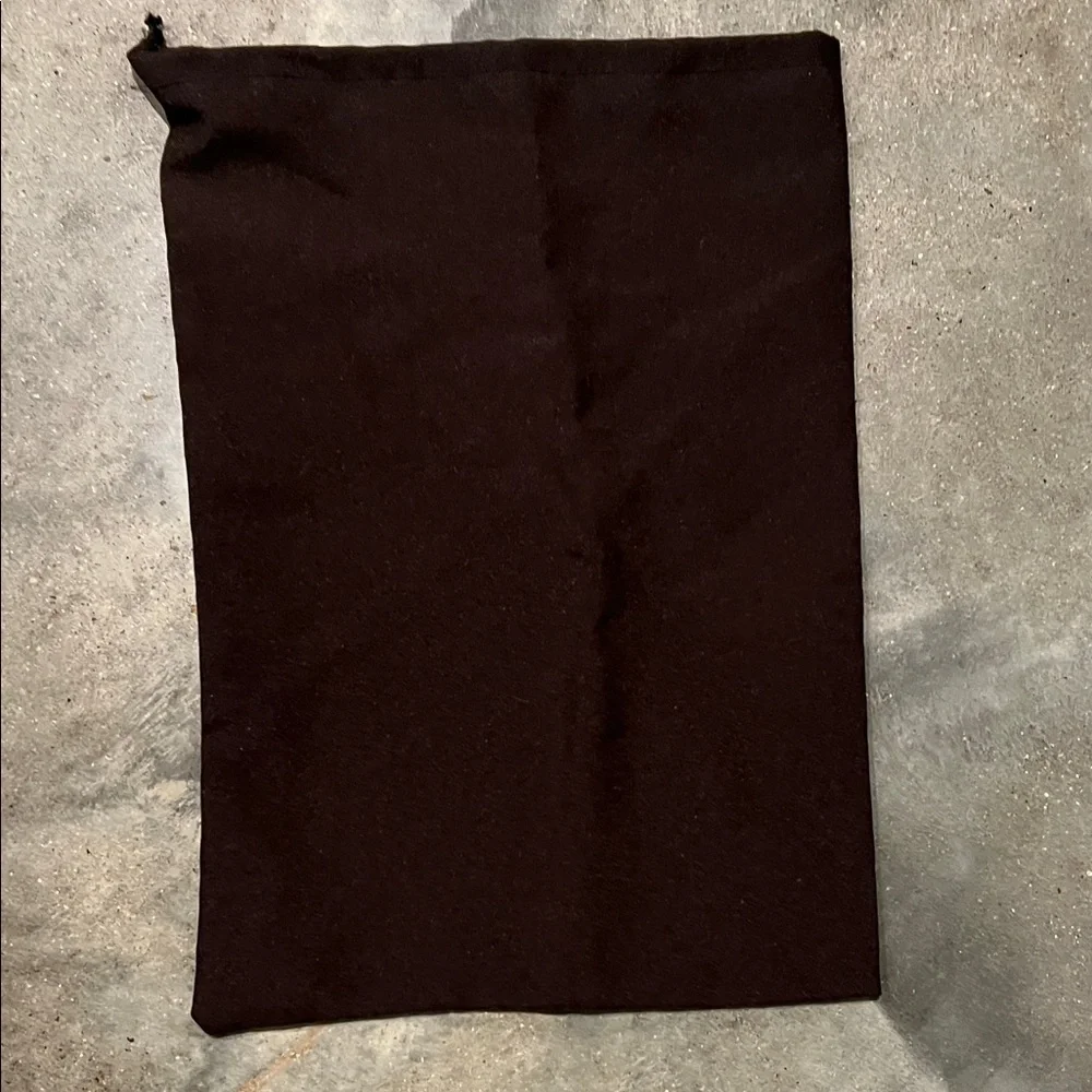 Authentic Gucci Brown Drawstring Dust Bag with Gold Logo